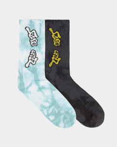 All Accessories: Santa Cruz Trip Strip Arch Crew Socks 2 Pack