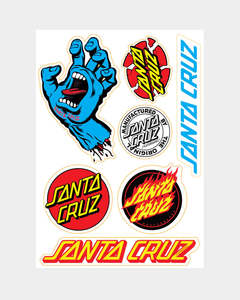Santa Cruz Screaming Hand Multi Sticker Sheet Matte