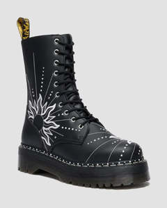 Dr. Martens Jadon Hi SF 10 Eye Boot - Black Genix Nappa