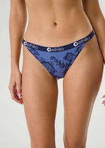 Womens Bottoms: Ethika Womens Familie Crest Brazilian Cheeky