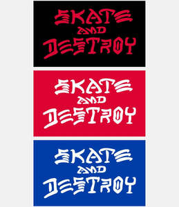 Thrasher Skate & Destroy Large Sticker - Assorted