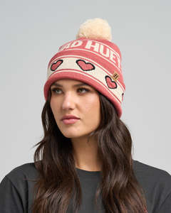 Womens Headwear: THE MAD HUEYS LOVE HUEYS | WOMENS RELAXED BEANIE
