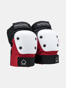 Protec Street Elbow Pads - Red / White / Black