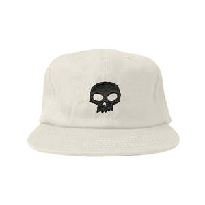 Womens Headwear: Zero Single Skull Applique Unstructured Hat