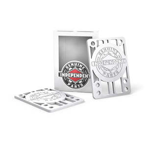 Independent 1/8" Riser - White