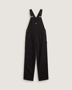 All Bottoms: Vans Chore Denim Overall - Black Rinse