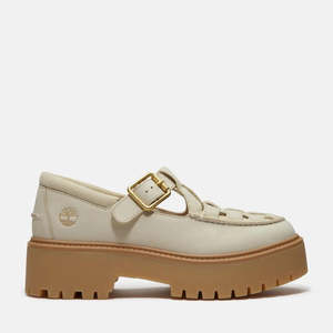 Timberland Stone Street Platform Buckle - Light Beige Suede