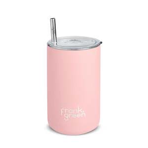 Womens Accessories: Frank Green Blushed Iced Coffee Cup with Straw 425ml (15oz)