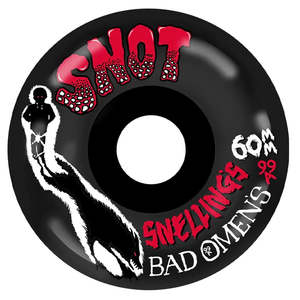 Snot Wheels: SNOT WHEELS 60 99 JAKE SNELLING BAD OMENS WIDE BOYS BLACK