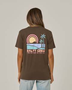 T Shirts: Salty Crew Sushi Roll Womens Boyfriend Tee