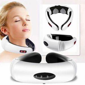 Electric Pulse Back and Neck Massager Far Infrared Heating Pain Relief Health Ca&hellip;