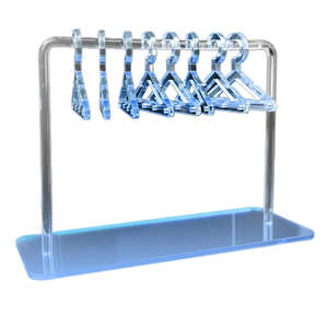 Weekly Discounts: Acrylic Earring Hanging Display Rack Stand with Mini Coat Hangers