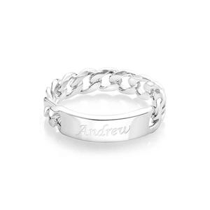 Men's Personalized Ring Custom Message Ring the Best Gift for Lover