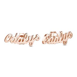 Personalized simple style Name Earrings