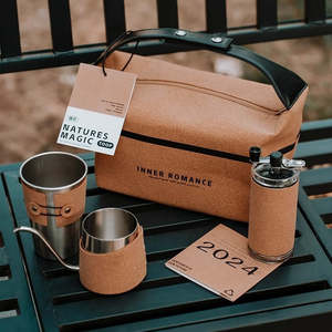 Portable Cork Series Hand Made Coffee Maker Gift