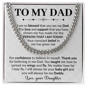 To My Dad I am Blessed That You Are My Dad Love Your Daughter