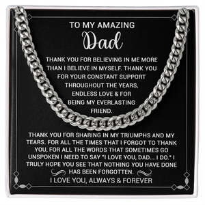 Necklaces From Your Son: To My Amazing Dad I Love You Always & Forever