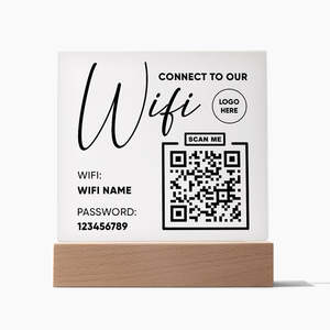 New Arrivals: Connect To Our Wifi with Logo