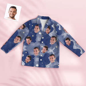 Custom Photo Face Pajama Bloom Style Creative Sky Gifts