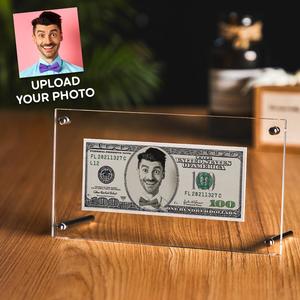 Personalized Gifts: Custom Portrait Money 100 Dollar Bill