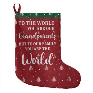 Grandparents Giant Holiday Stocking