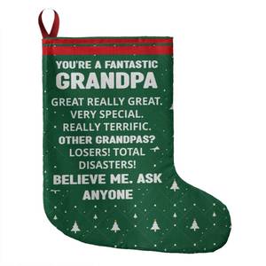 Grandpa Giant Holiday Stocking