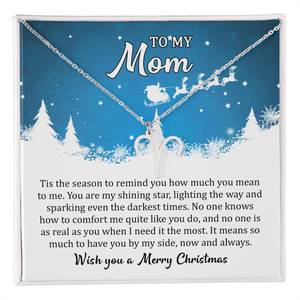 Zodiac Symbol Necklace: Zodiac Symbol Necklace - To My Mom - Wish you a Merry Christmas
