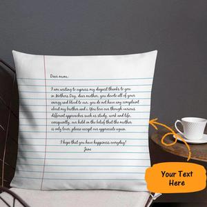 Halloween Super Sale: Personalized Pillow Letter To Mom Custom Pillow