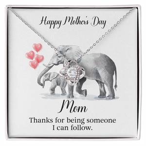 Love Knot Necklace (Yellow & White Gold Variants)