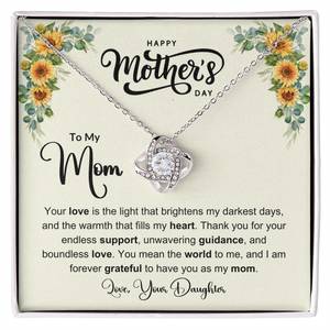 Love Knot Necklace (Yellow & White Gold Variants)