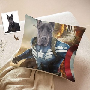 Custom Photo Face Pillow Super Hero Creative Pet Gifts