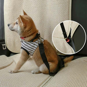 Dog car seat belt safety protector travel pets accessories dog leash Collar brea&hellip;