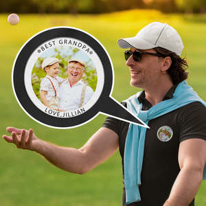 Specials Gifts: Personalized Men's Golf Polo Shirt with Name and Photo