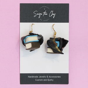 All: Dragon Book Earrings 05