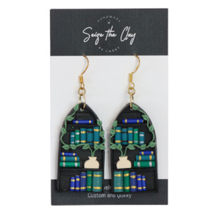 All: Large Bookshelf Earrings 04