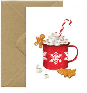 Xmas Hot Chocolate Greeting Card