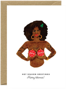 Gift Tags Cards: Merry Titsmas Greeting Card