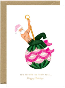 Hot Santa Greeting Card