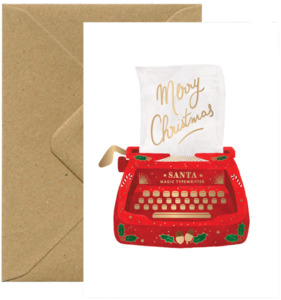 Xmas Typewritter Greeting Card