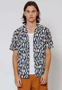 Religion: Religion - Liquid Abstract SS Shirt - Black/Tan