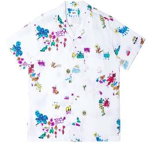 Obey: Obey - Doodles SS Woven Shirt - White Multi