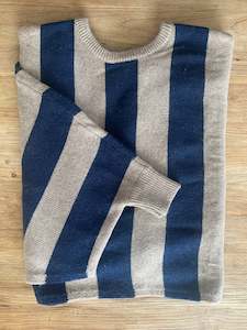 Mi Moso: Mi Moso - Oscar Knit - Navy Stripe