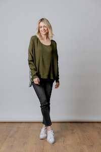 Mi Moso: Moss - Marco LS Top - Olive