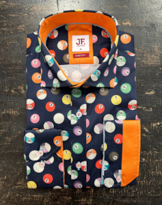 Jimmy Fox: Jimmy Fox - Pool Balls Print LS Shirt - Multi
