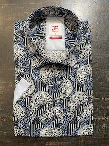 Jimmy Fox: Jimmy Fox - Monarch SS Shirt - Blue/Black