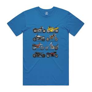 Isthatso: Isthatso - Movie Motorcycles SS Tee - Bright Blue