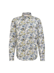 Fil Noir: Fil Noir - Treviso HBD Shirt - Blue Camellia