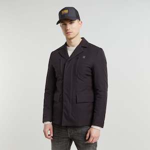 Jackets: G-Star Raw - Cargo Zip Tech Blazer - Dark Black