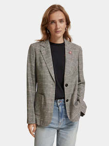 Jackets: Maison Scotch - Single-Breasted Blazer - Prince Of Wales Check