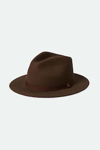 Brixton - Messer Packable Fedora - Dark Earth